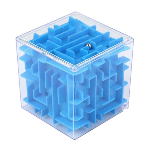 Aliexpress.com : Buy New Blue 3D Cube Puzzle Maze Toy Hand Game Case ...