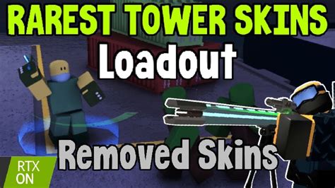 This Is The RAREST TOWER SKINS LOADOUT In TDS Tower Defense Simulator