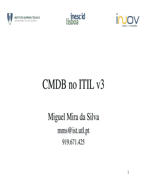 Fillable Online CMDB No ITIL V3 Fax Email Print PdfFiller