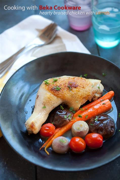 Braised Chicken With Carrot And Mushroom Easy Delicious Recipes