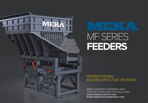 All MEKA Crushing Screening And Concrete Batching Technologies Catalogs