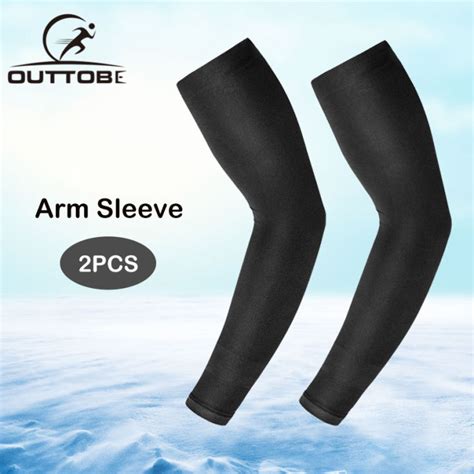 Outtobe 2PCS Arm Sleeves Ice Silk Sleeves Skin Prote Ction UV