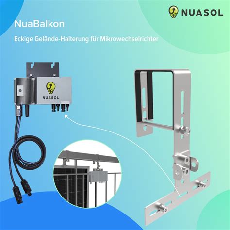 Nuafix Balkongel Nde Halterung Eckig F R Solarmodule Nuasol