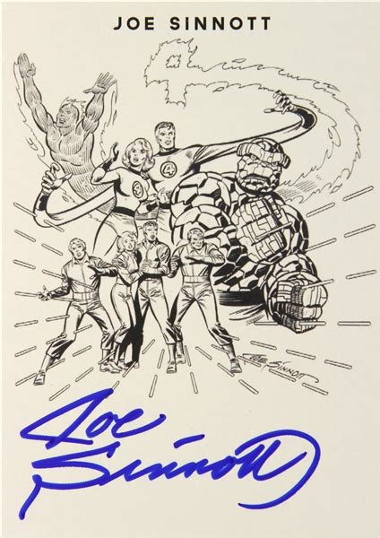 Lot Detail Joe Sinnott American Comic Artist Signed Le Trading Card Jsa