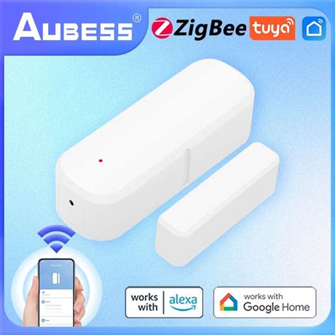 Aubess Tuya Zigbee Smart Door Sensor Door Open Closed Detectors