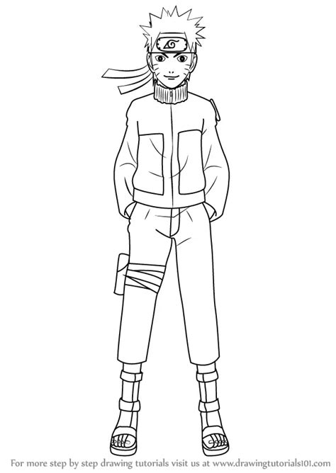 How To Draw Naruto Uzumaki Full Body