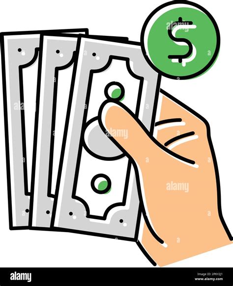 cash payment color icon vector illustration Stock Vector Image & Art ...