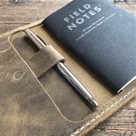 Keep Your Field Notes In This Natural Leather Wallet