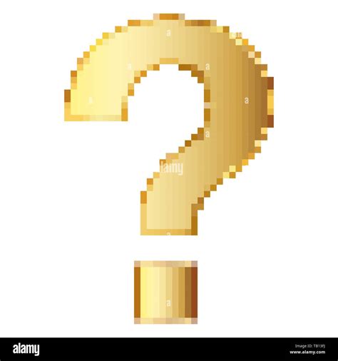 Question Mark Mark In Pixel Art Style Vector Illustration Isolated