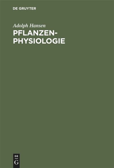 Pflanzen Physiologie