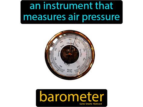 Barometer Easy Science Barometer Flashcards Science Flashcards