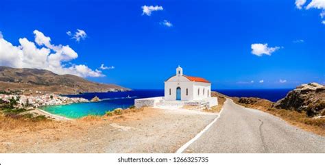 Authentic Traditional Greece Tranquil Andros Island Stock Photo Edit