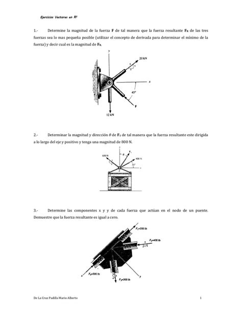 Determine La Magnitud De La Fuerza F De Tal Manera Que La Fuerza