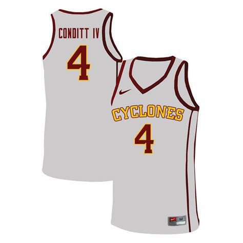 Mens Iowa State Cyclones 4 George Conditt Iv Nike 2020 Gold Iowa State