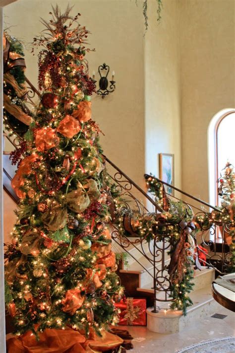 35 Orange Theme Christmas Tree Decorations Ideas – Decoration Love