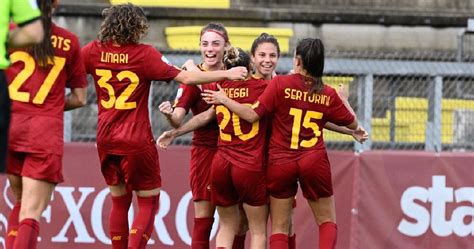 Serie A Femminile La Roma Trionfa Sulla Sampdoria E Resta In Testa