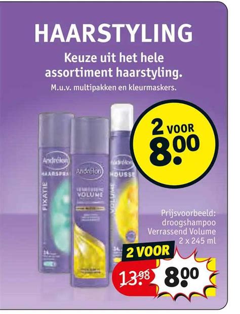 Andrélon Droogshampoo Verrassend Volume Aanbieding bij Kruidvat