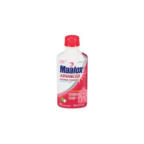 Maalox Advanced Antacid And Antigas Maximum Strength Mint Flavored