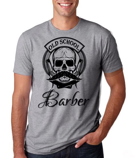 Crew Neck Men Short Sleeve Tall T Shirt Gift For Barber T Shirt