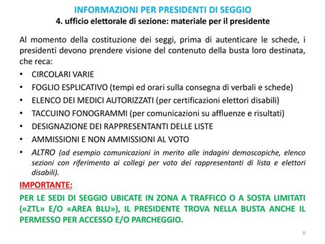 INFORMAZIONI PER PRESIDENTI DI SEGGIO Ppt Scaricare