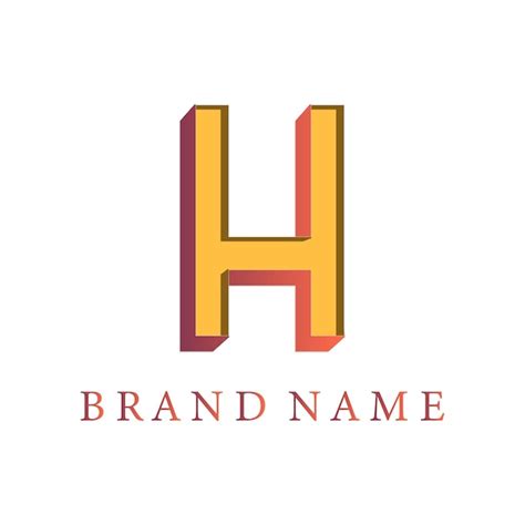 Premium Vector H The Name Of Brand