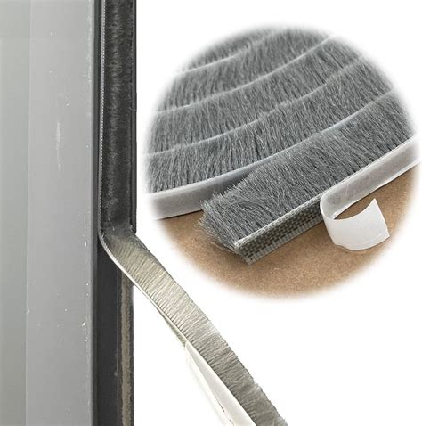 Weather Stripping Brush For Sliding Windows Doors Frame Side Pile Self