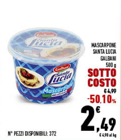 Galbani Santa Lucia Mascarpone 500g Offerta Di Conad City