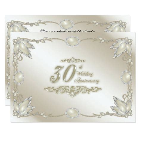 30th Wedding Anniversary Rsvp Card In 2021 30th Wedding Anniversary