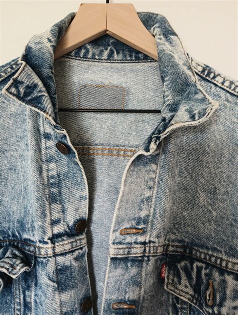 Vintage Levi S Acid Wash Trucker Jacket Gem