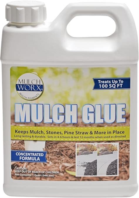 Sanco Industries Mulch Glue Concentrated Quart Oz Glues Locks