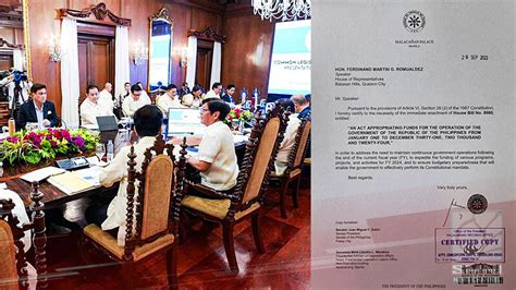 PBBM Hiniling Sa Kongreso Ang Mabilis Na Pagpasa Ng 2024 General