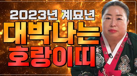 🌟2023년 대박나는띠🌟 계묘년에 금전재물 대박나는 호랑이띠운세 드디어 호랑이띠에게 대운이 62년생 74년생 86년생 98