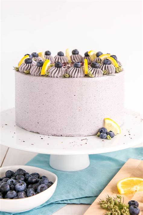 Lemon Blueberry Birthday Cake