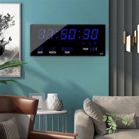 Led Calendrier Perpétuel Horloge Électronique Horloge Murale Numérique