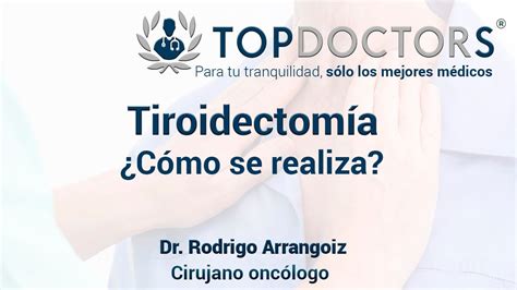 Tiroidectomía cirugía de tiroides Cómo se realiza YouTube