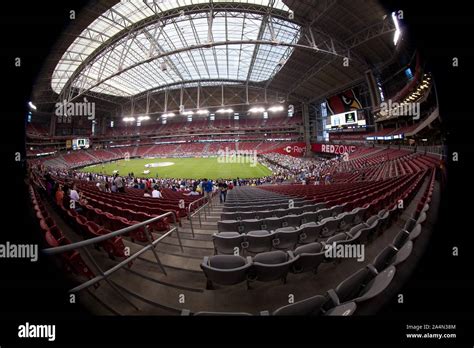 Facade, interior, aspects of ARIZONA CARDINAL STADIUM. STADIUM ARIZONA CARDINALS, during the pre ...