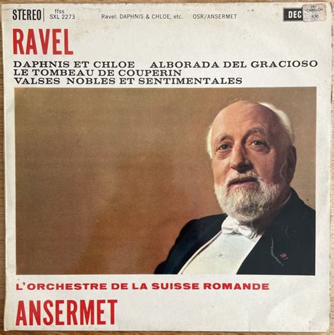 Ernest Ansermet Ravel Enkele Vinylplaat 1ste Stereo Persing 1961