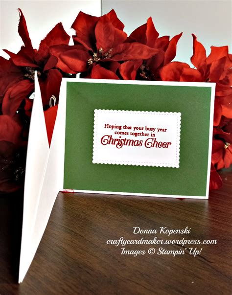 Christmas Criss Cross Card Craftycardmaker