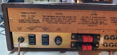 Vintage Realistic Tm 1000 Amfm Stereo Tuner 1975 Photo 4441693 Uk