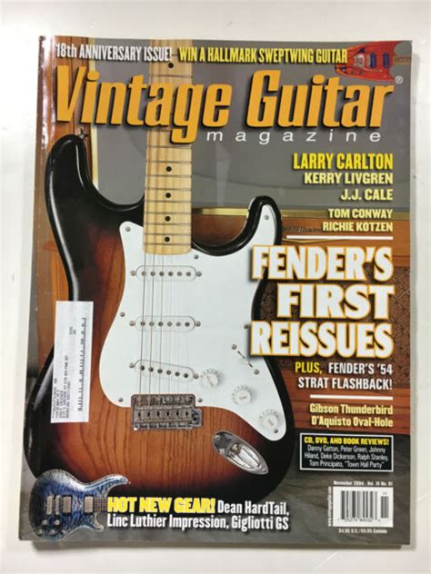 Vintage Guitar Magazine Nov 2004 Fender S 1st Re Issues Carlton Ebay