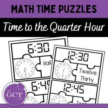 Telling Time Puzzles by The Great Canadian Teaching Shop | TpT