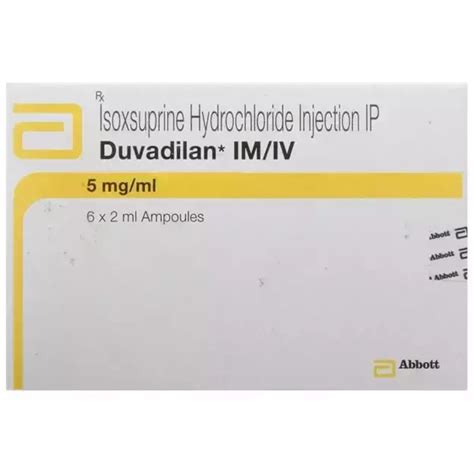 Duvadilan IM IV Injection 6 Uses Price Dosage Side Effects