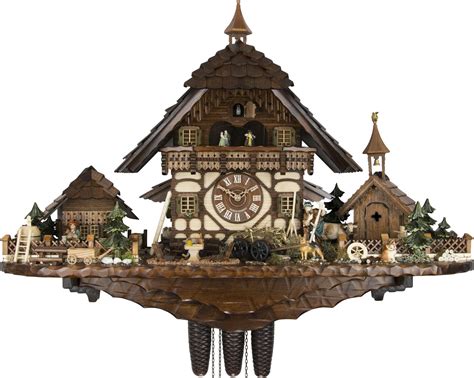 Cuckoo Clock Chalet Style Day Movement Cm By August Schwer Cuckoo