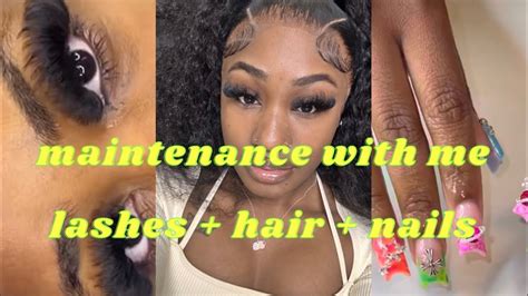 Maintenance Vlog For MIAMI Hair Lashes Nails YouTube