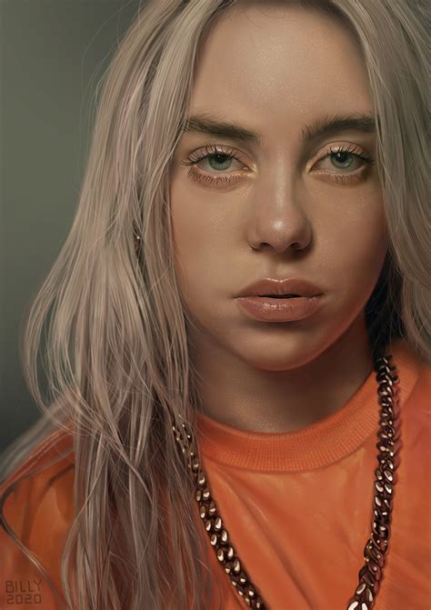 Billie Eilish Billie Eilish Billie Digital Portrait