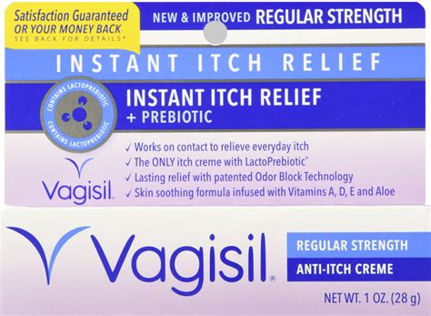 Vagisil Regular Strength Anti Itch Vaginal Cream 1oz By Combe