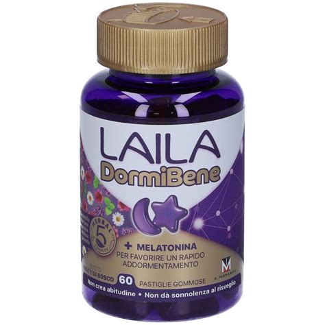 Laila DormiBene Per Il Sonno 60 Pastiglie Gommose 180 G Redcare