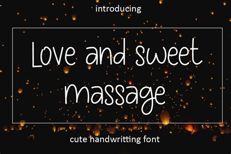 Love And Sweet Massage Font