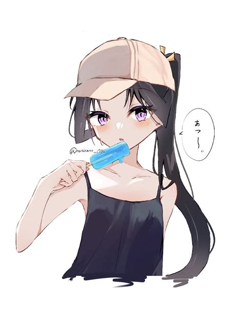 Safebooru 1boy Arm Behind Back Armpit Crease Armpit Peek Baseball Cap Black Hair Black Tank