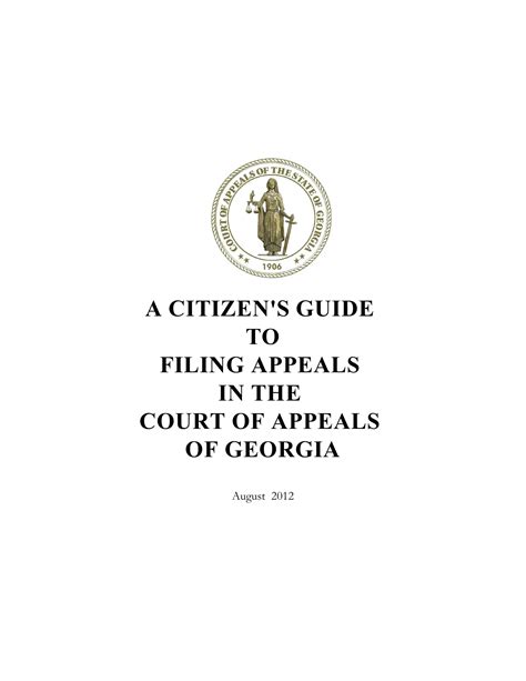 Notice Appeal Georgia Form Fill Out Printable PDF Forms Online